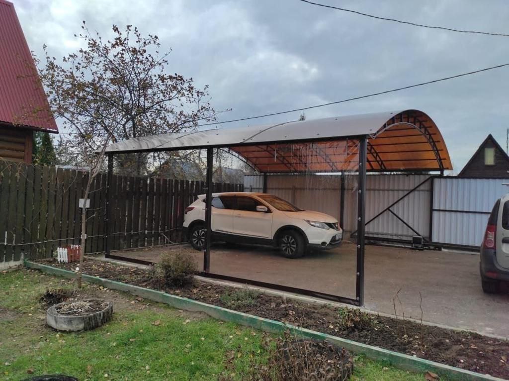 Прозрачные шторы ПВХ для навеса под автомобиль в Приволжске